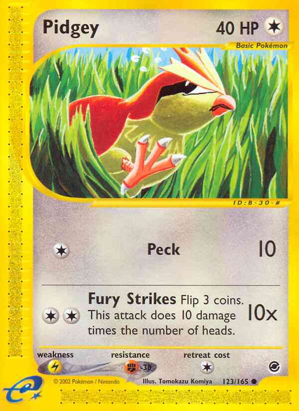 Pidgey - 123/165 - Common [ecard1-123] [Non-Holo]