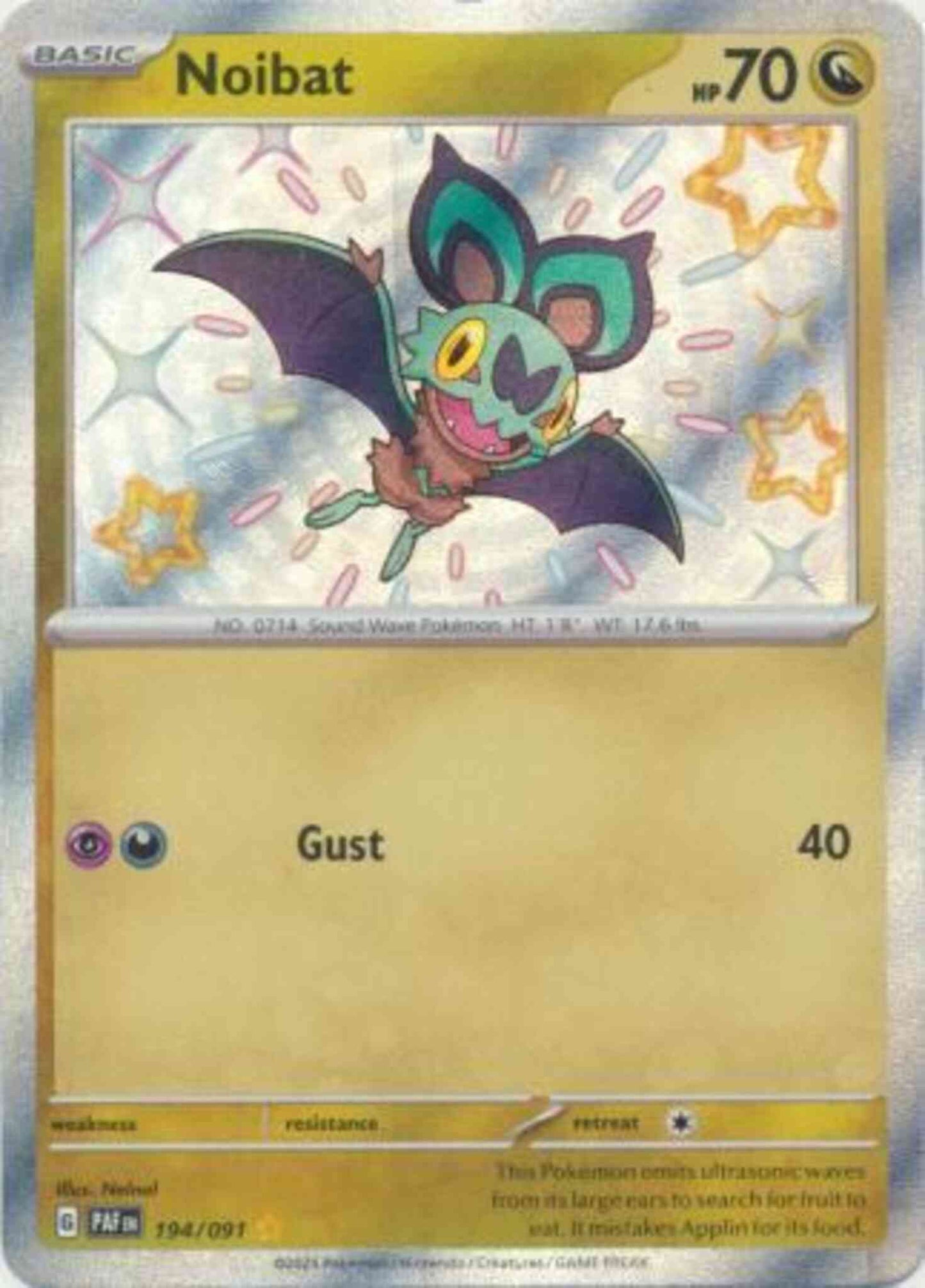 Noibat - 194/091 - Shiny Rare [sv045-194] [Secret]