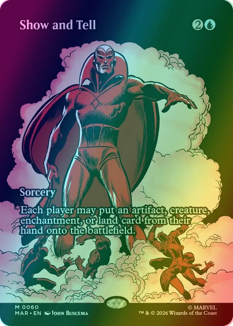 Show and Tell [60] [Borderless] [Source Material] [Marvel Universe] [Foil]