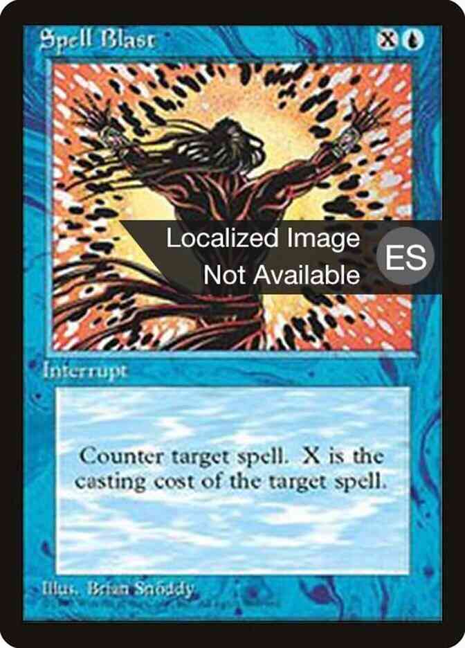 Spell Blast - Japanese [103] [Fourth Edition Black Border: Japanese] [Non-Foil]