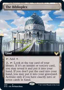 The Biblioplex [359] [Extended Art] [Strixhaven: School of Mages] [Non-Foil]