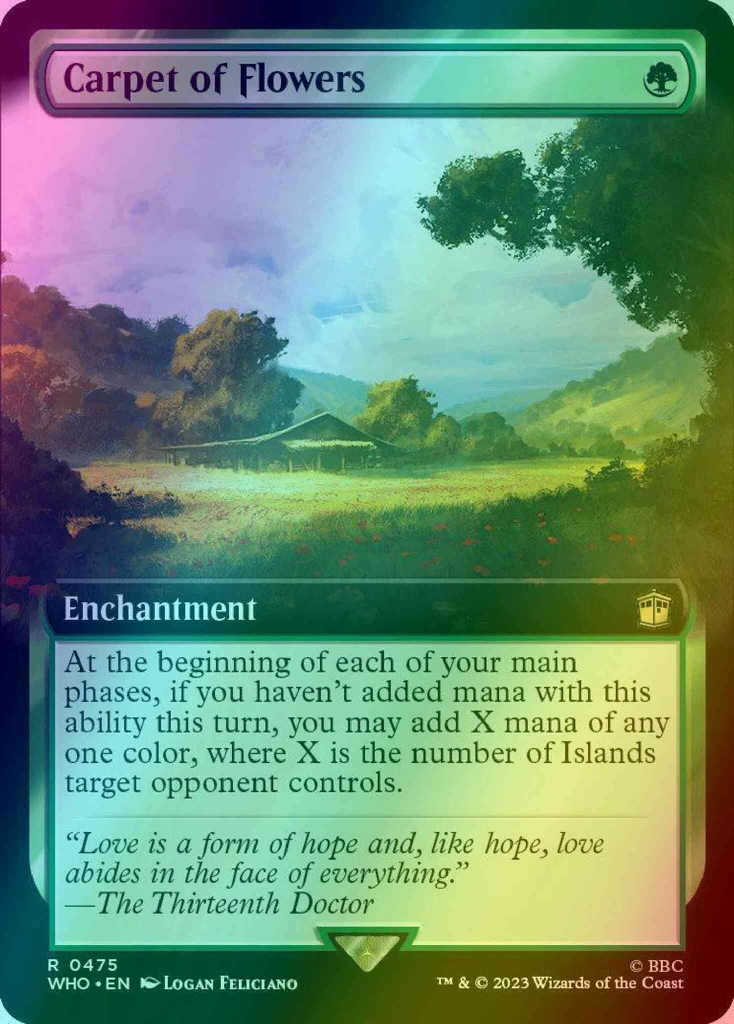 Carpet of Flowers [475] [Extended Art] [Universes Beyond: Doctor Who] [Foil]