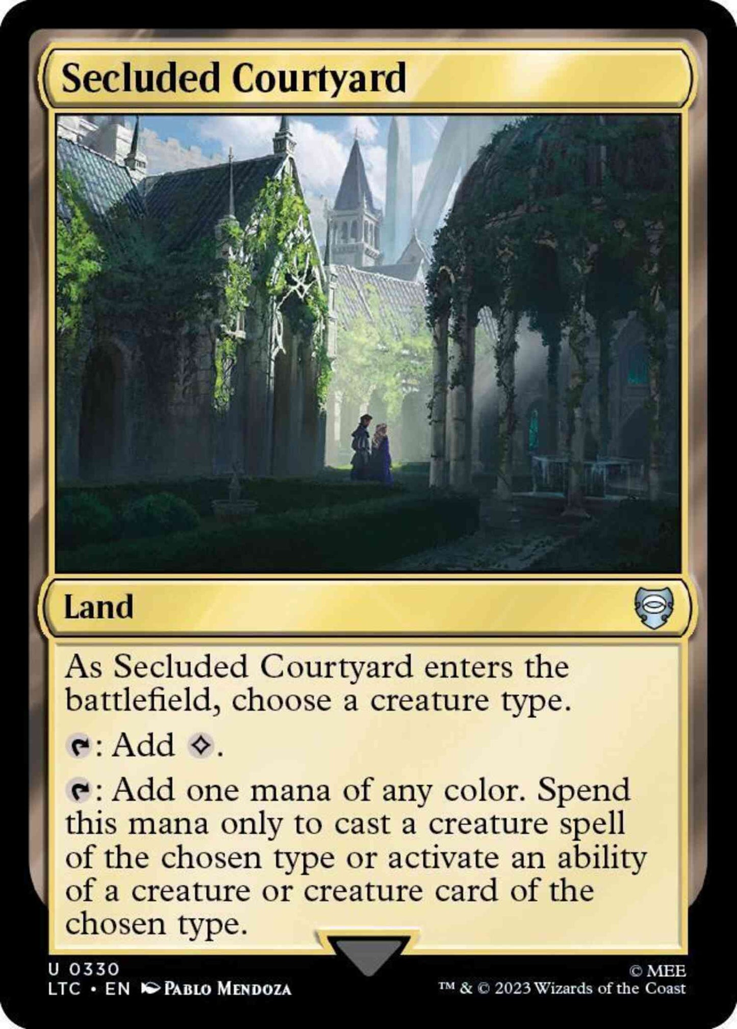Secluded Courtyard [330] [The Lord of the Rings: Tales of Middle-earth: Commander] [Non-Foil]