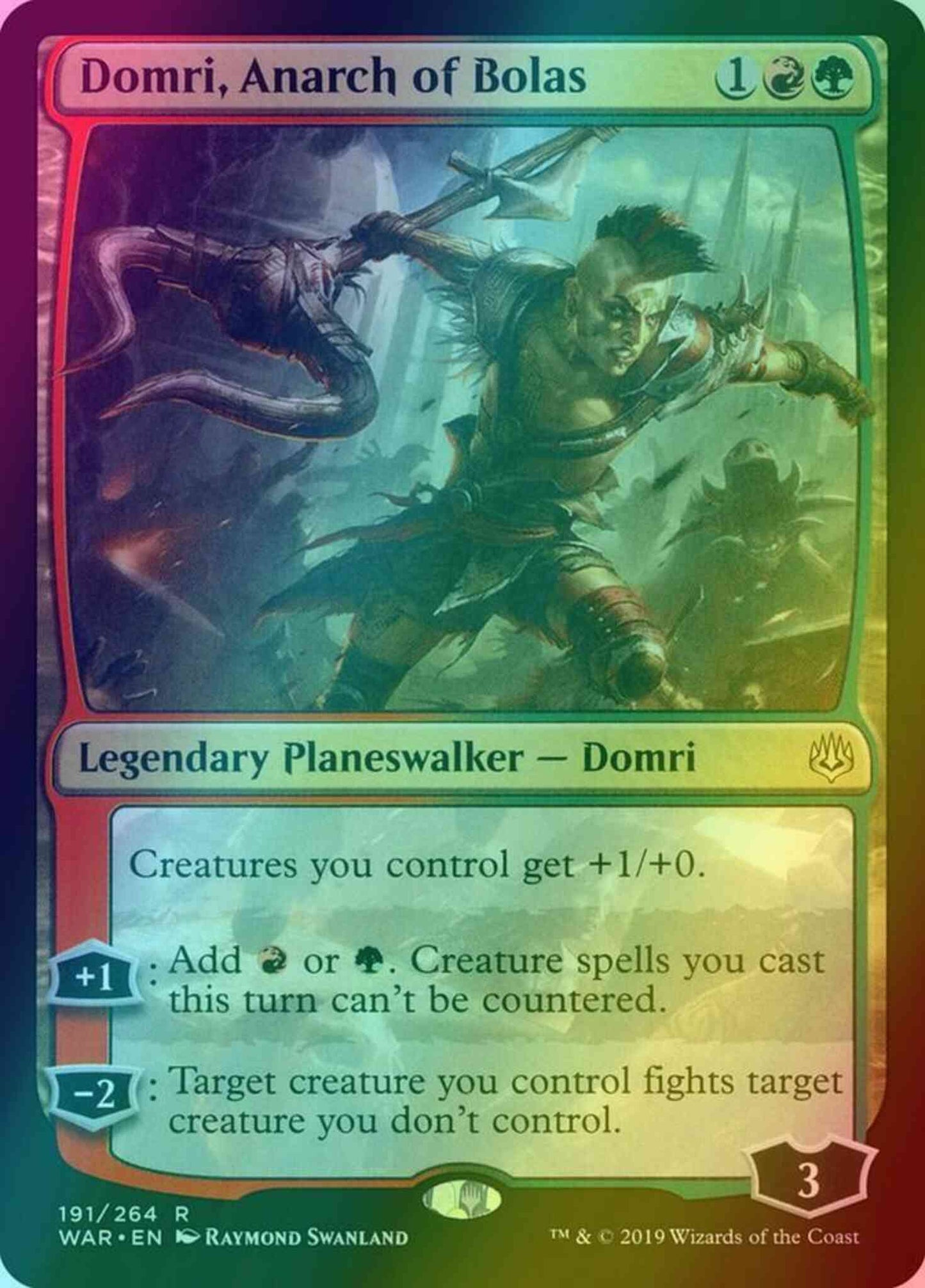 Domri, Anarch of Bolas [191] [War of the Spark] [Foil]