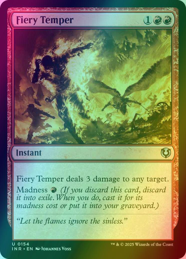 Fiery Temper [154] [Innistrad Remastered] [Foil]