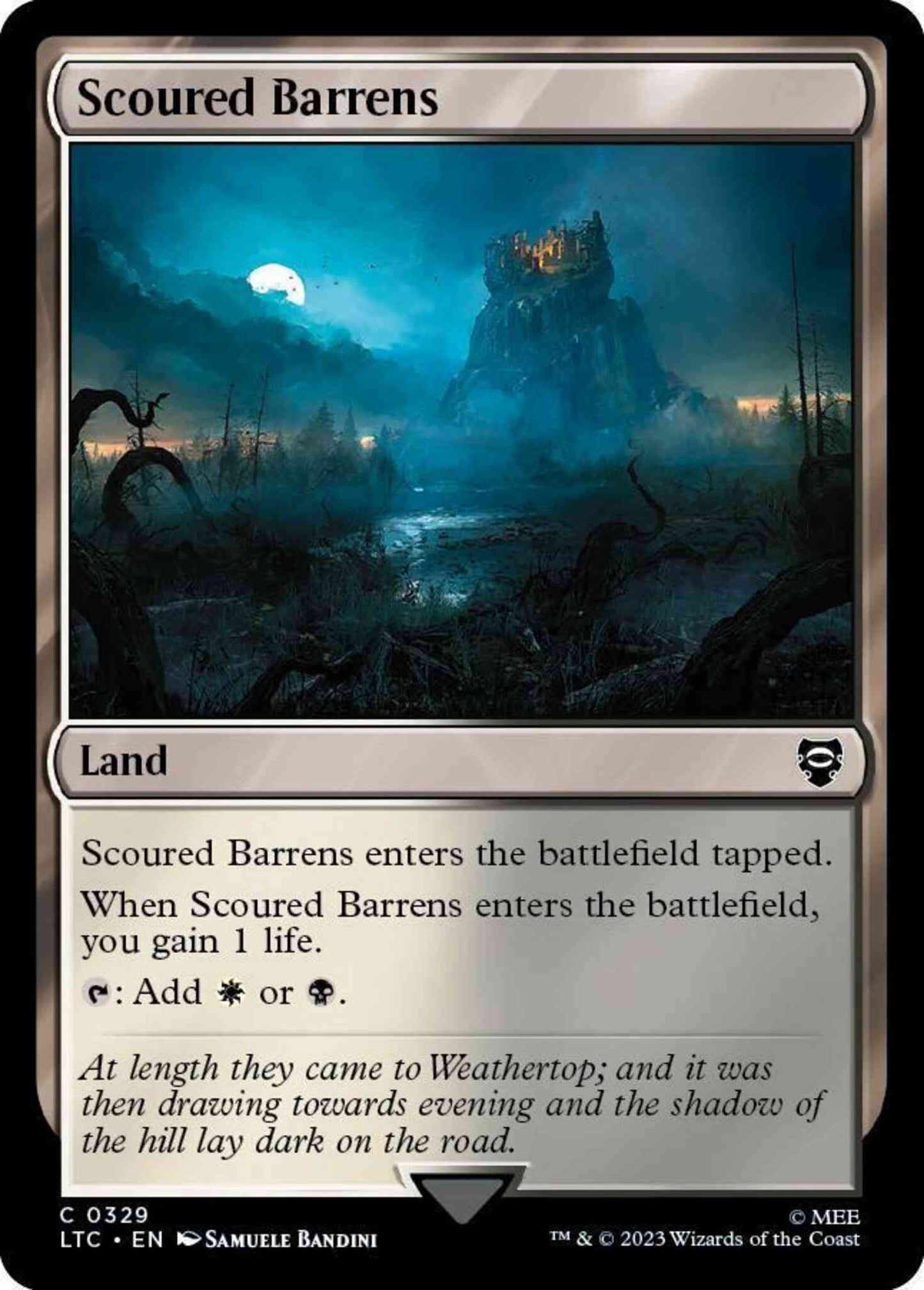 Scoured Barrens [329] [The Lord of the Rings: Tales of Middle-earth: Commander] [Non-Foil]
