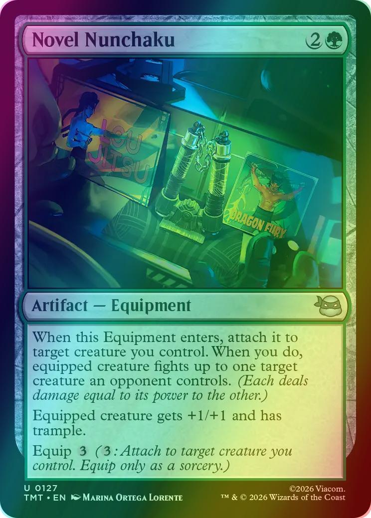 Novel Nunchaku [127] [Teenage Mutant Ninja Turtles] [Foil]