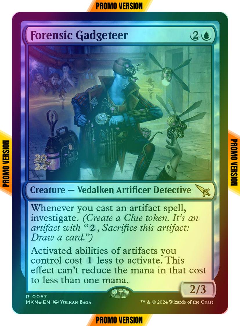 Forensic Gadgeteer [57s] [Prerelease] [Murders at Karlov Manor: Promos] [Foil]
