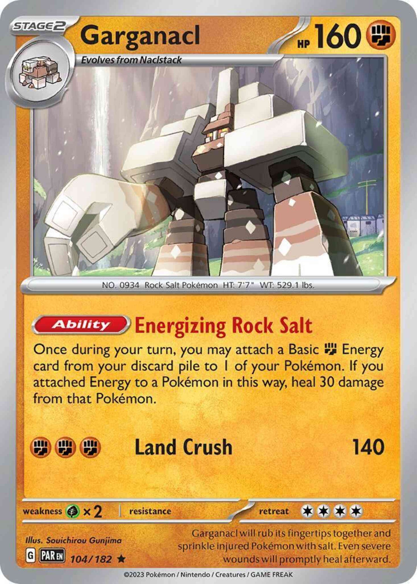Garganacl - 104/182 - Rare [sv04-104] [Holo]