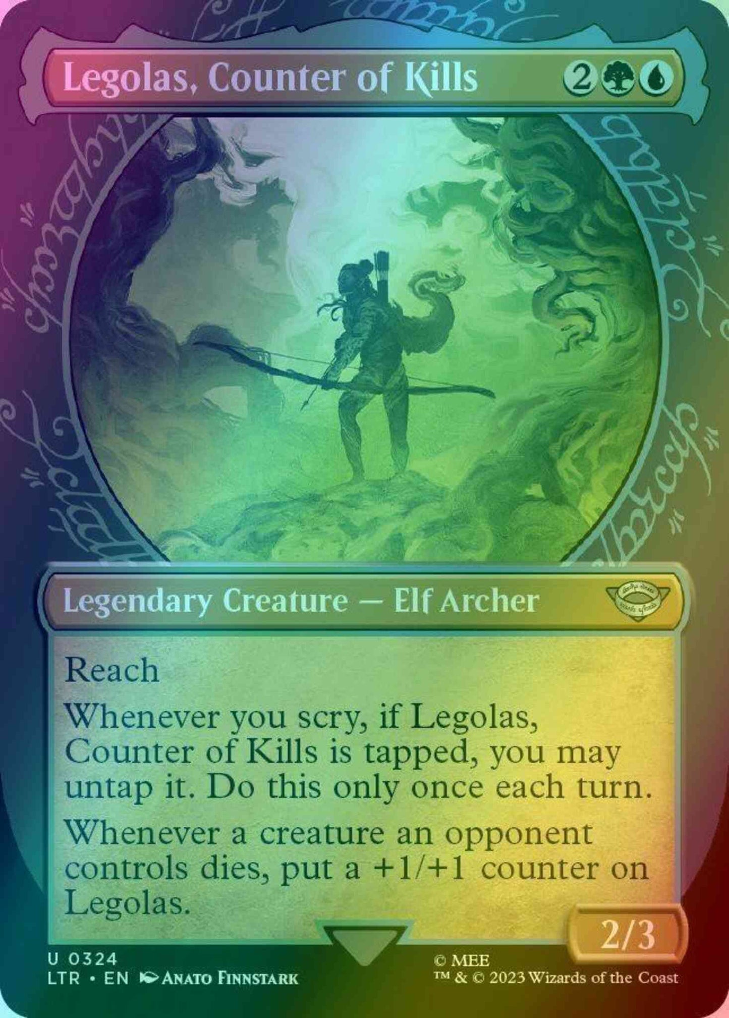 Legolas, Counter of Kills [324] [Ring Showcase] [The Lord of the Rings: Tales of Middle-earth] [Foil]