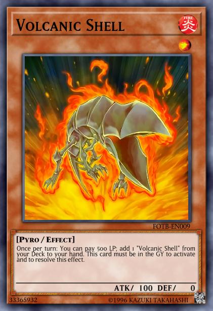 Volcanic Shell - FOTB-EN009 - Rare - 1st Edition