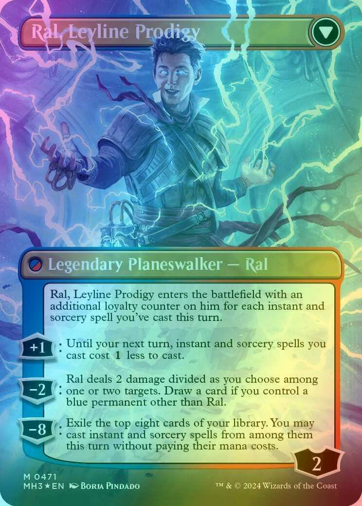 Ral, Monsoon Mage // Ral, Leyline Prodigy [471] [Borderless] [Modern Horizons 3] [Textured Foil]