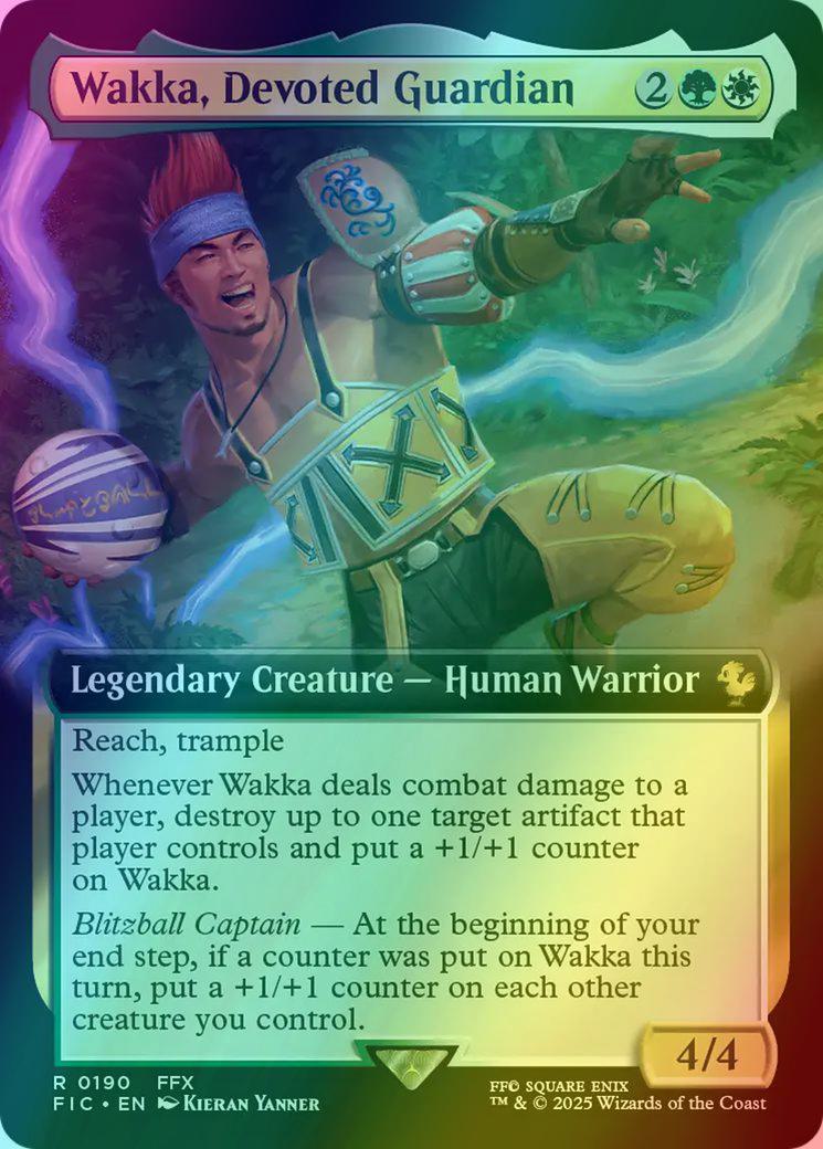 Wakka, Devoted Guardian [190] [Extended Art] [FINAL FANTASY: Commander] [Foil]
