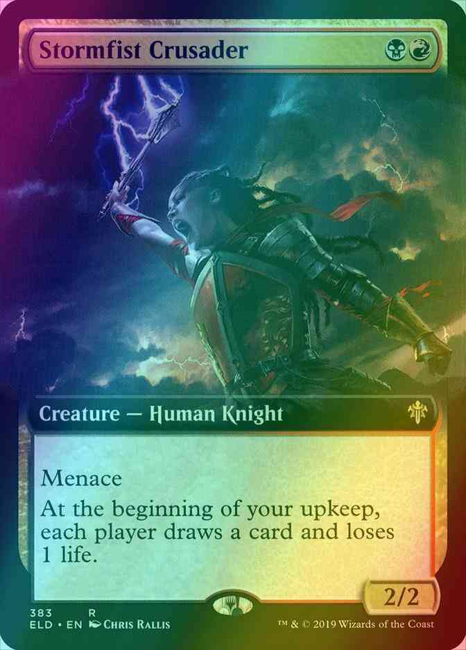 Stormfist Crusader [383] [Extended Art] [Throne of Eldraine] [Foil]