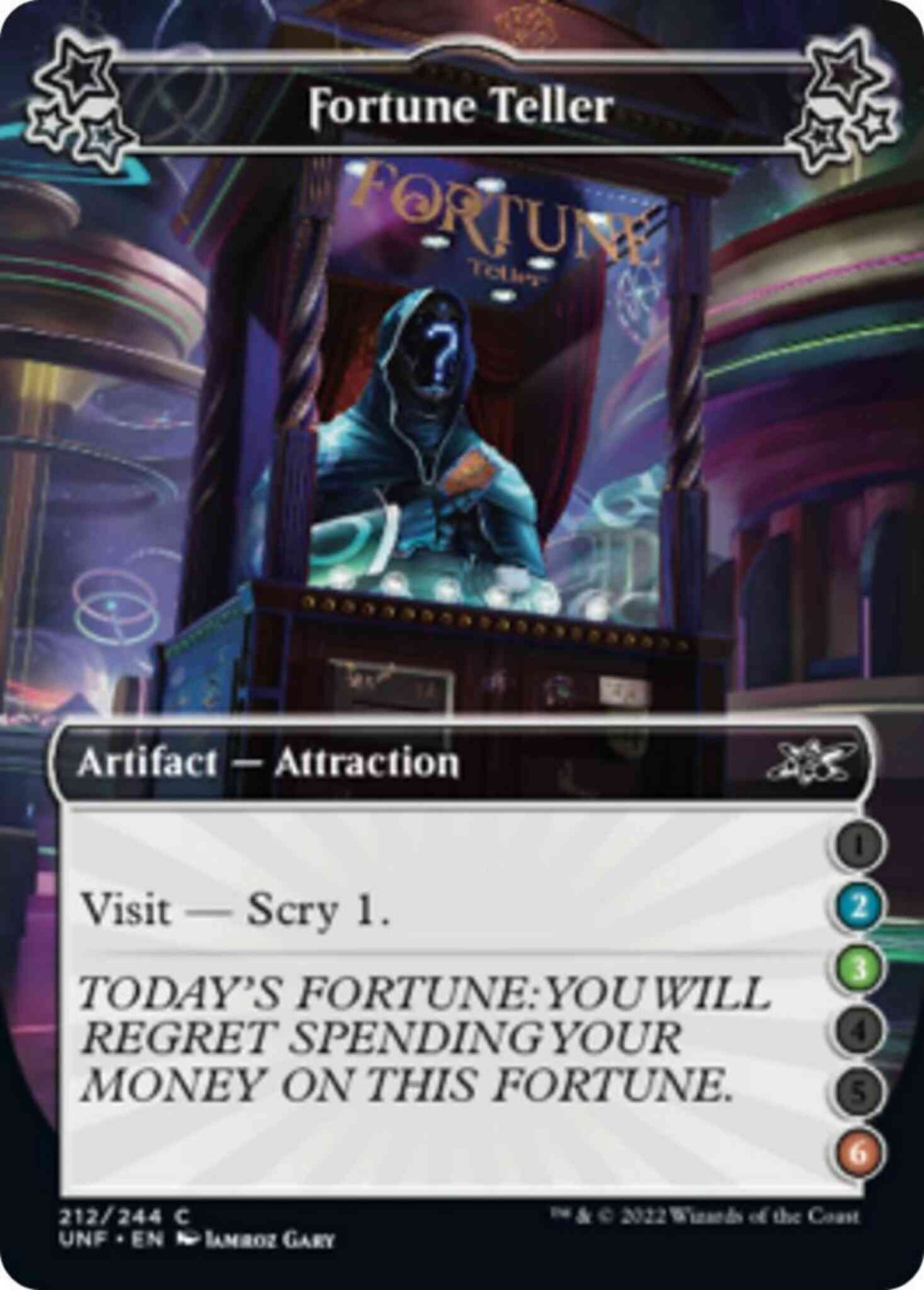 Fortune Teller (2/3/6) [212a] [Borderless] [Unfinity] [Non-Foil]