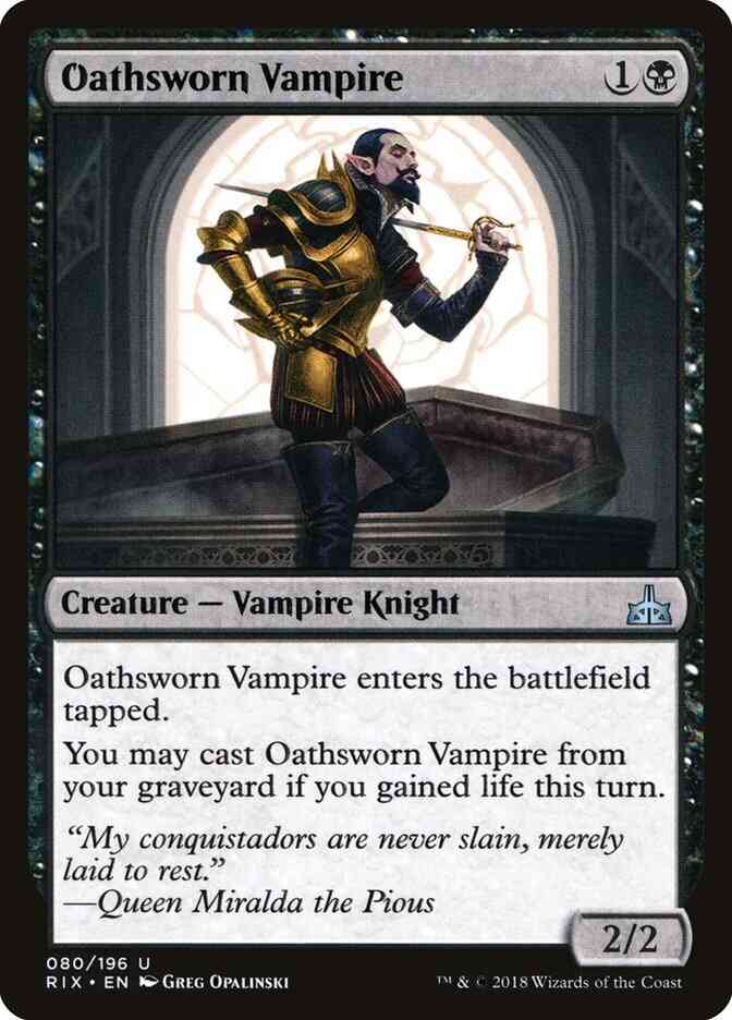 Oathsworn Vampire [80] [Rivals of Ixalan] [Non-Foil]