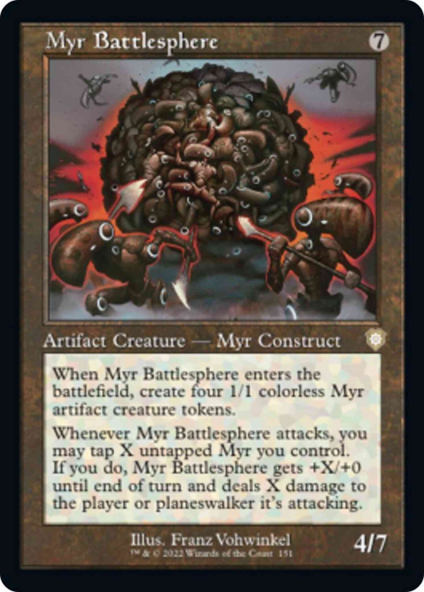 Myr Battlesphere [151] [Retro Frame] [The Brothers' War: Commander] [Non-Foil]