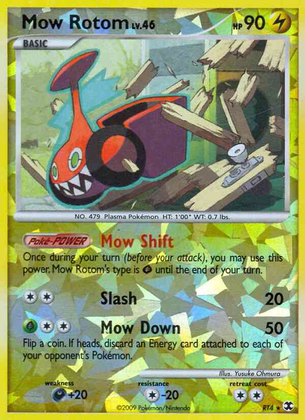 Mow Rotom - RT4 - Rare [pl2-RT4] [Reverse Holo]