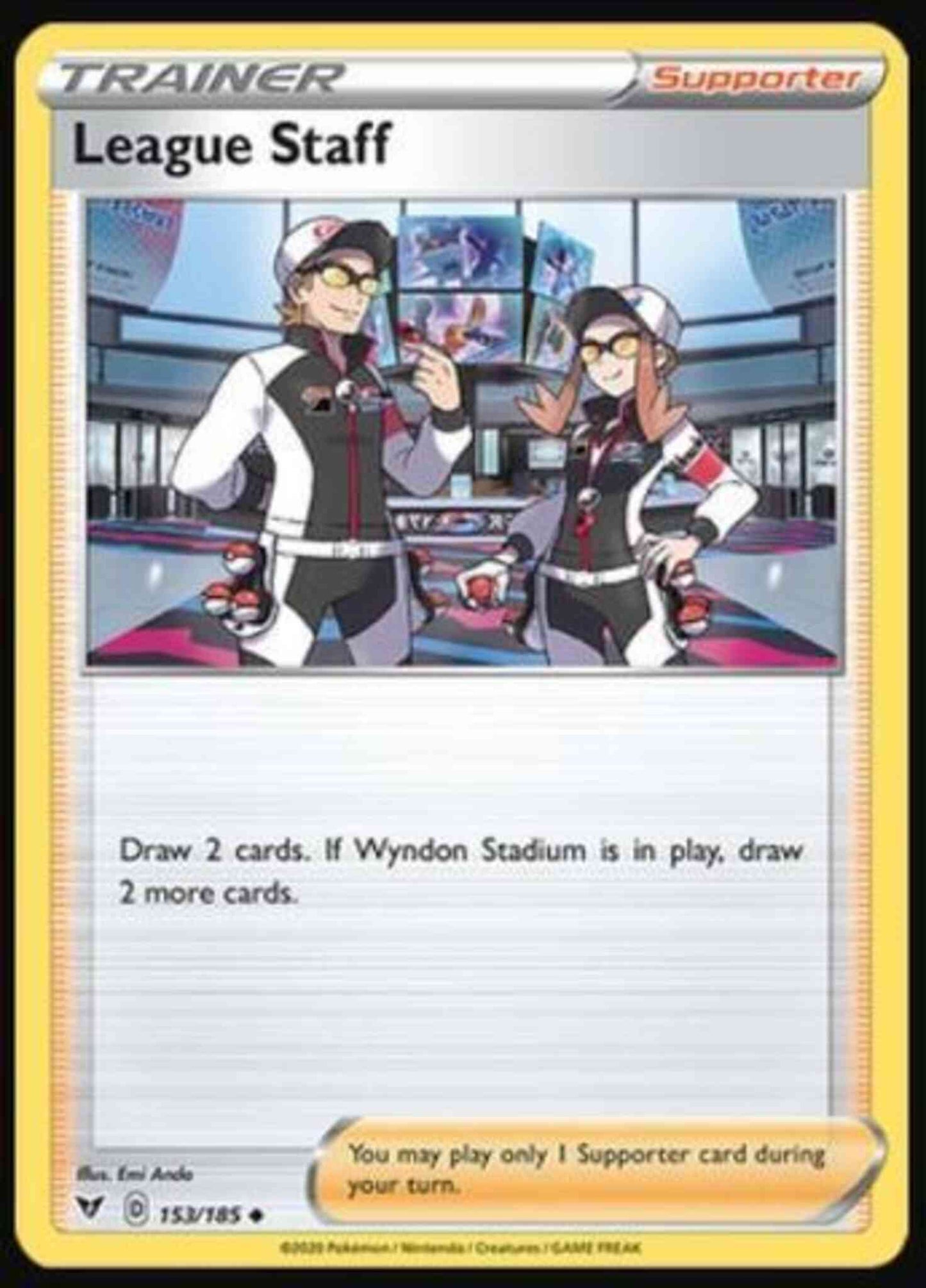 League Staff - 153/185 - Uncommon [swsh4-153] [Non-Holo]