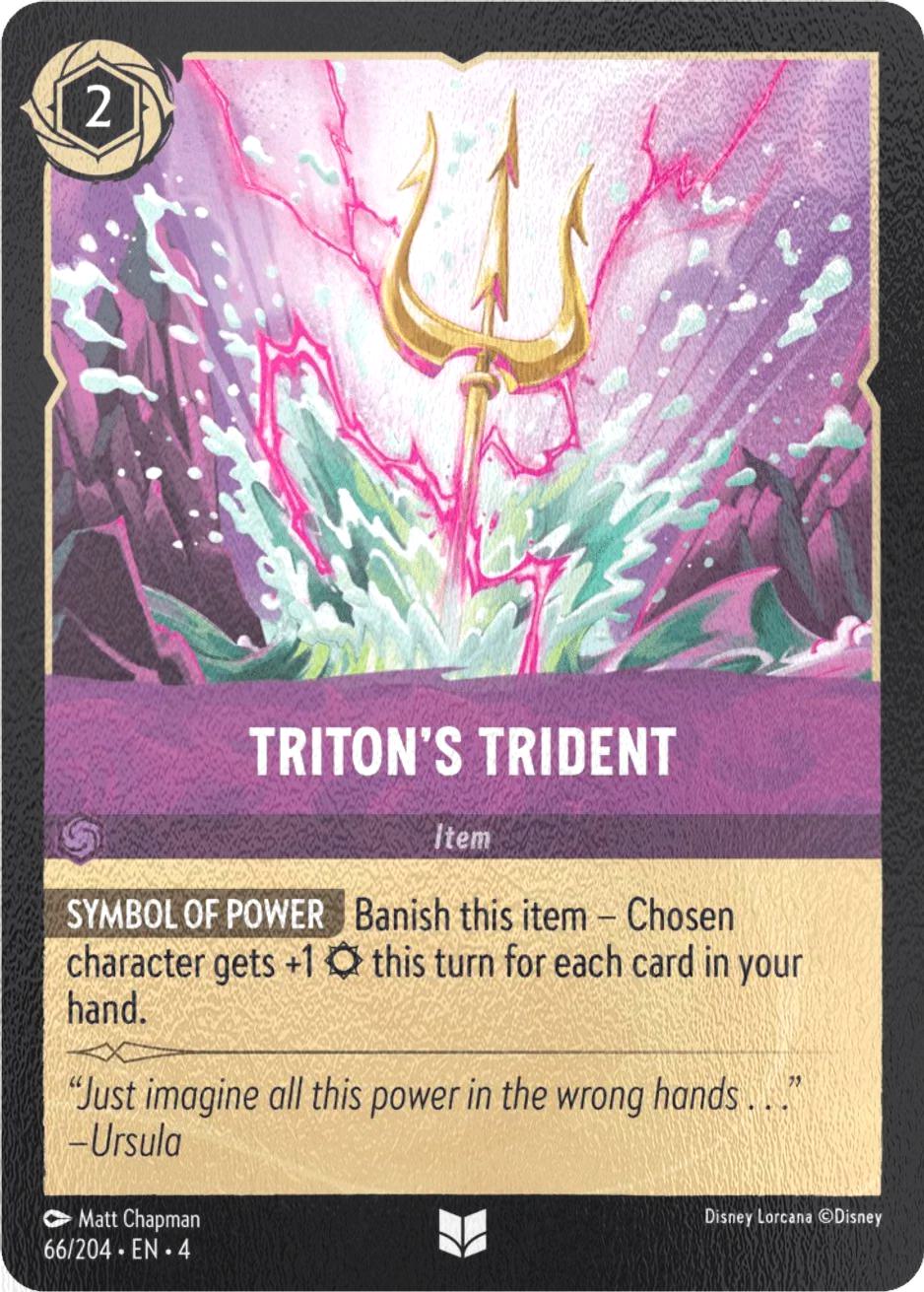 Triton's Trident - 66/204 [Ursula's Return] [Cold Foil]