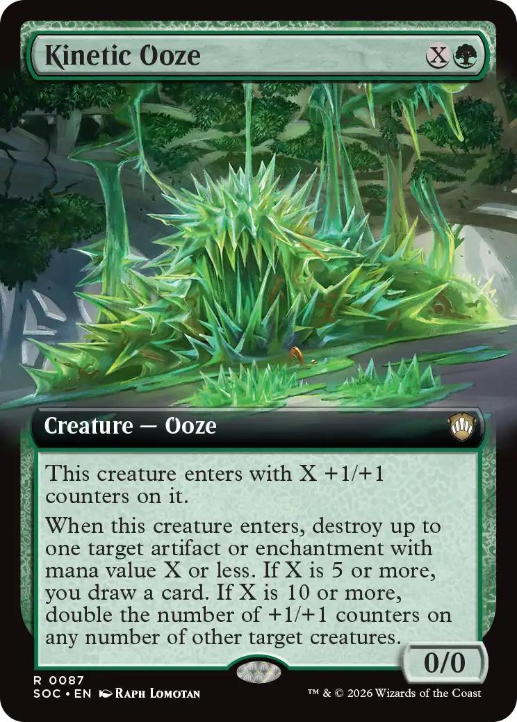 Kinetic Ooze [87] [Extended Art] [Secrets of Strixhaven: Commander] [Non-Foil]