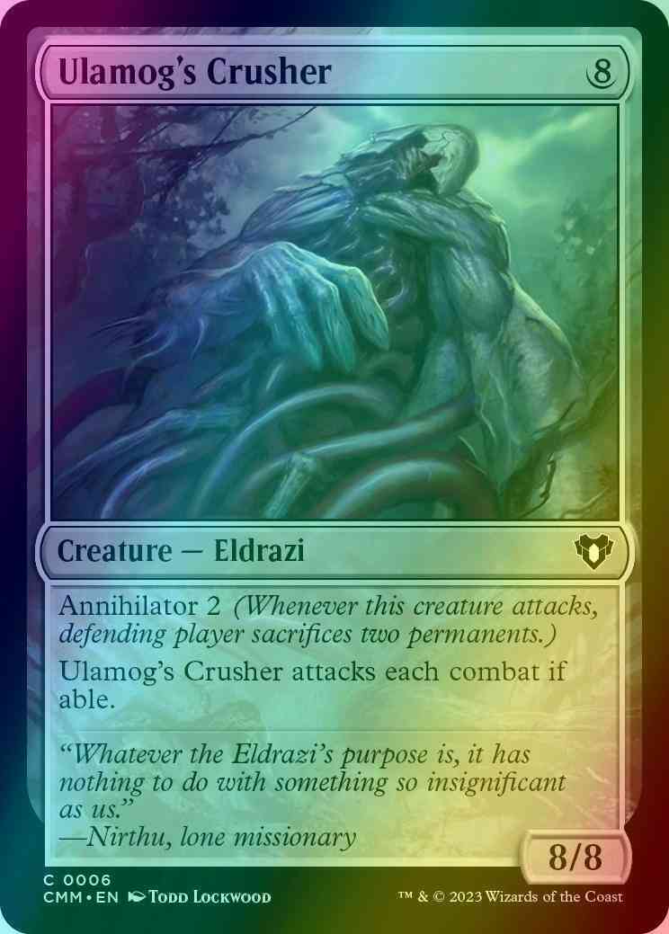 Ulamog's Crusher [6] [Commander Masters] [Foil]