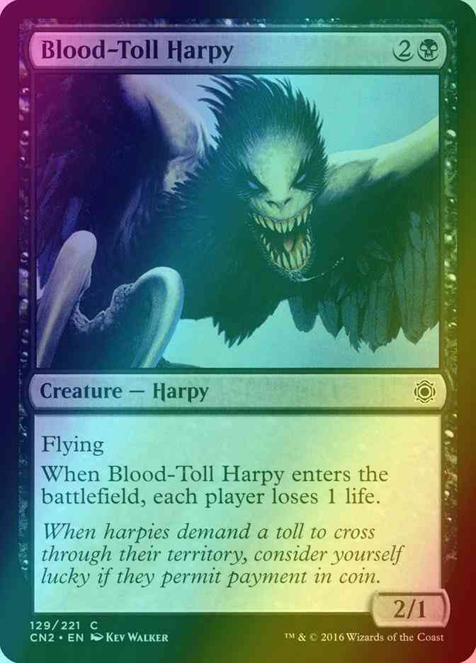 Blood-Toll Harpy [129] [Conspiracy Take The Crown] [Foil]