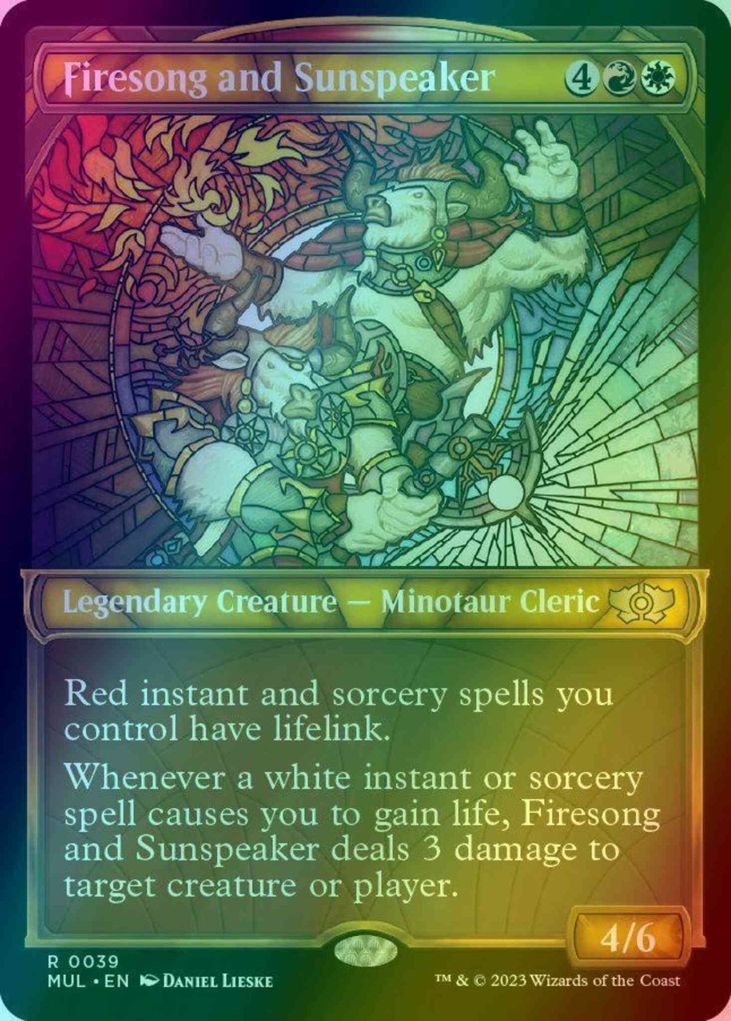Firesong and Sunspeaker [39] [Planar Showcase] [Multiverse Legends] [Foil]