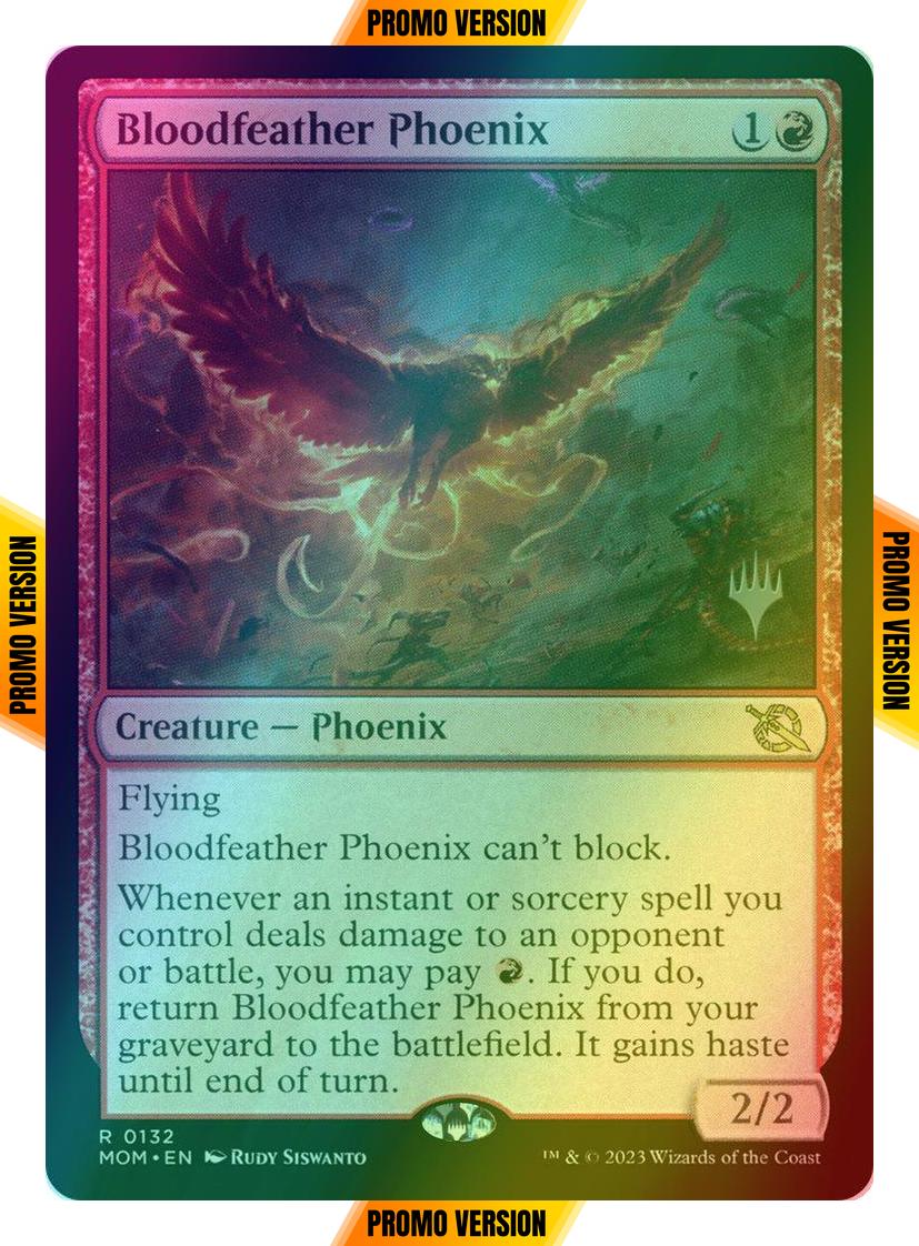 Bloodfeather Phoenix [132p] [Promo Pack] [March of the Machine: Promos] [Foil]
