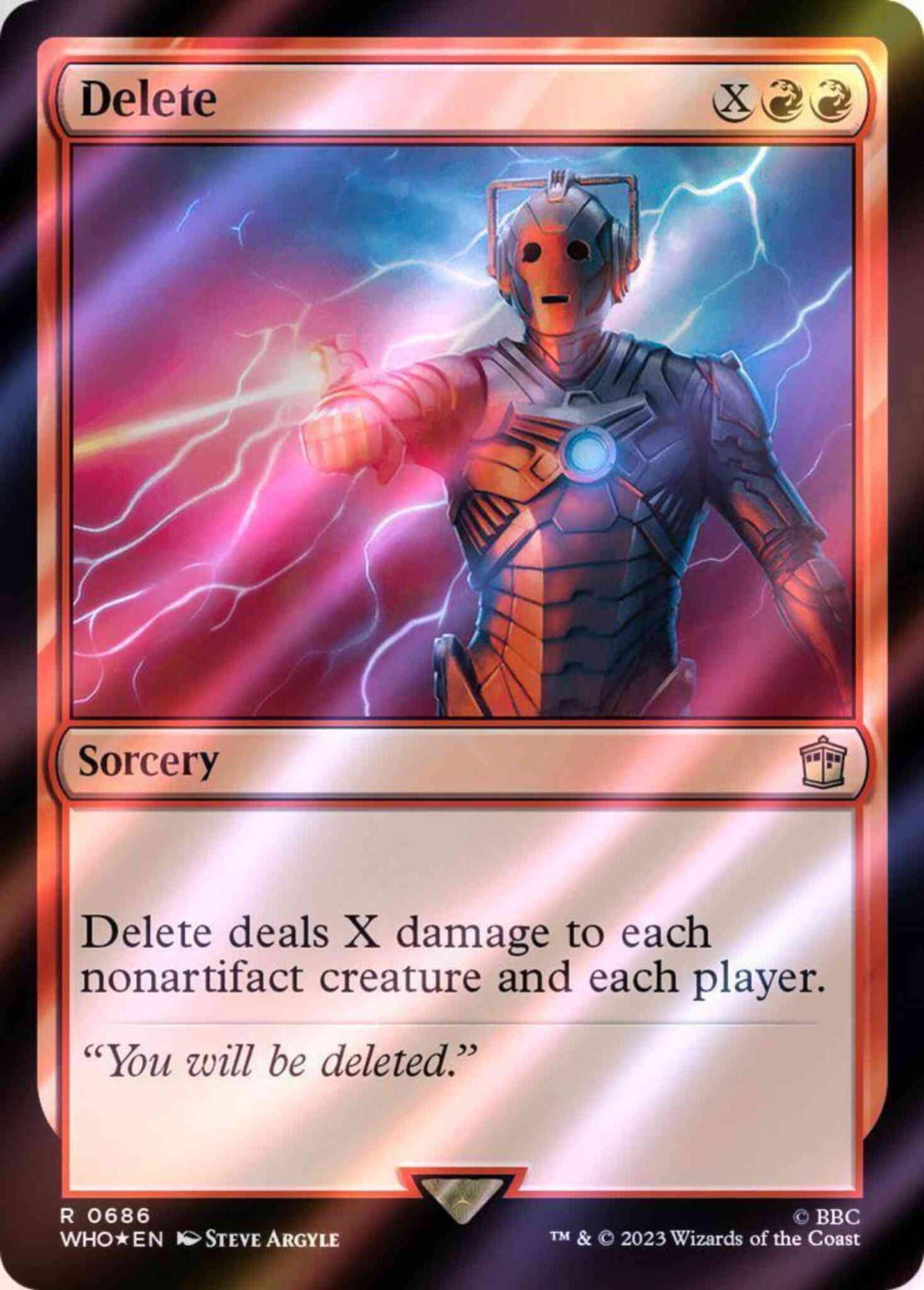 Delete [686] [Universes Beyond: Doctor Who] [Surge Foil]