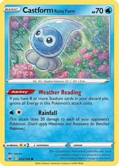 Castform Rainy Form - 033/198 - Common [swsh6-033] [Non-Holo]