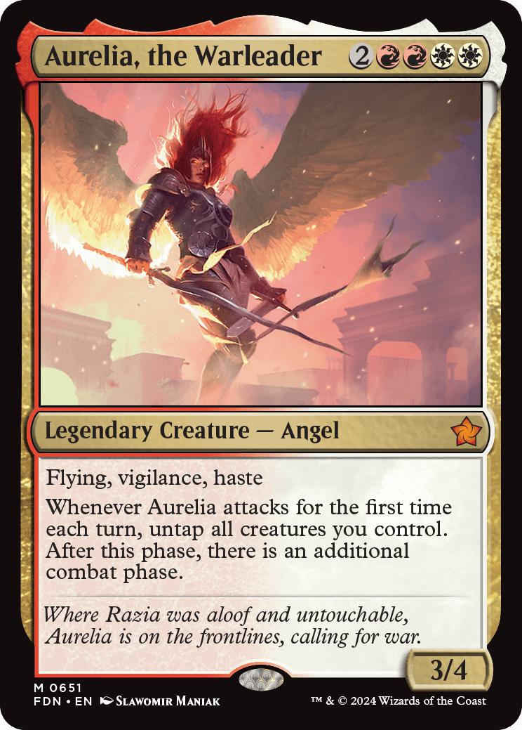 Aurelia, the Warleader [651] [Foundations] [Non-Foil]