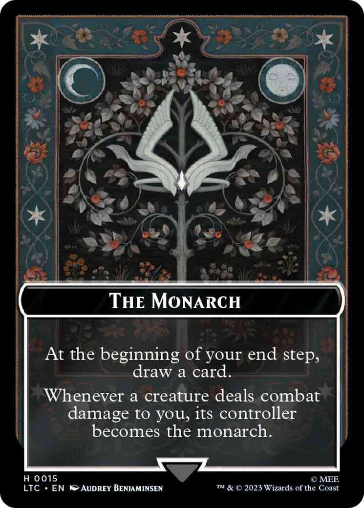 The Monarch Token (15) // Treasure Token (12) [The Lord of the Rings: Tales of Middle-earth: Commander: Tokens] [Non-Foil]