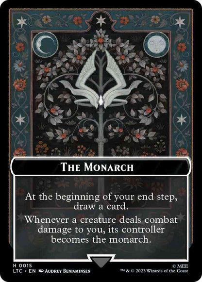 The Monarch Token (15) // Treasure Token (12) [The Lord of the Rings: Tales of Middle-earth: Commander: Tokens] [Non-Foil]