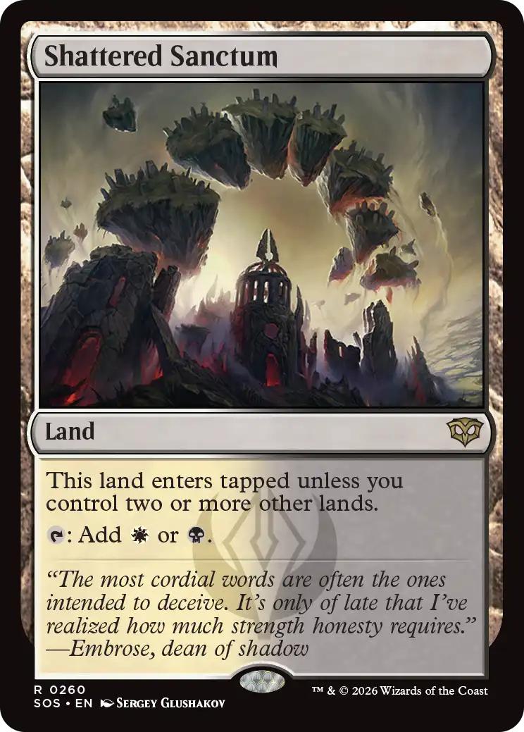 Shattered Sanctum [260] [Secrets of Strixhaven] [Non-Foil]