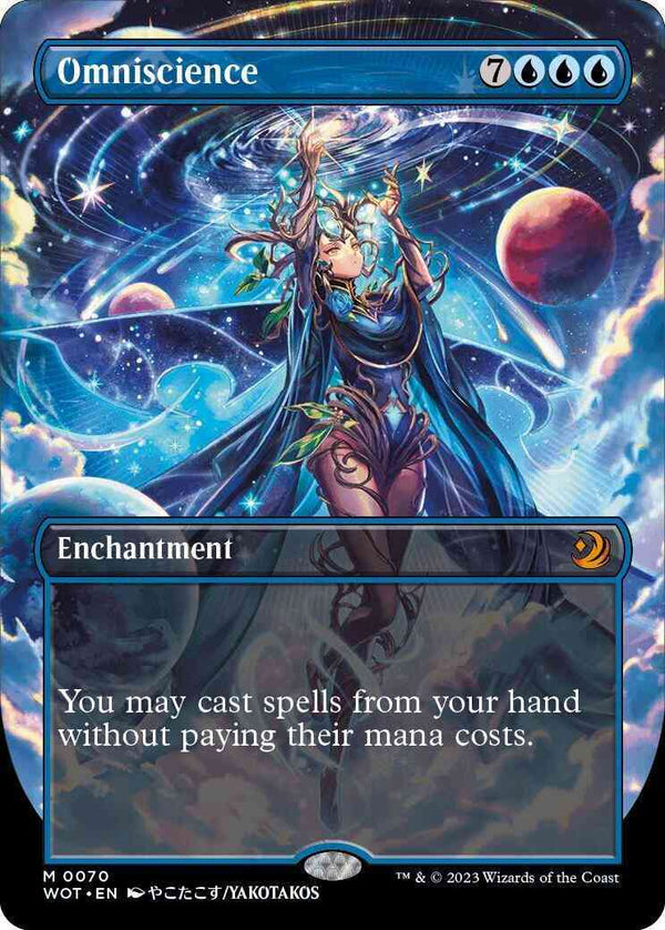 Omniscience [70] [Borderless] [Anime] [Wilds of Eldraine: Enchanting Tales] [Non-Foil]