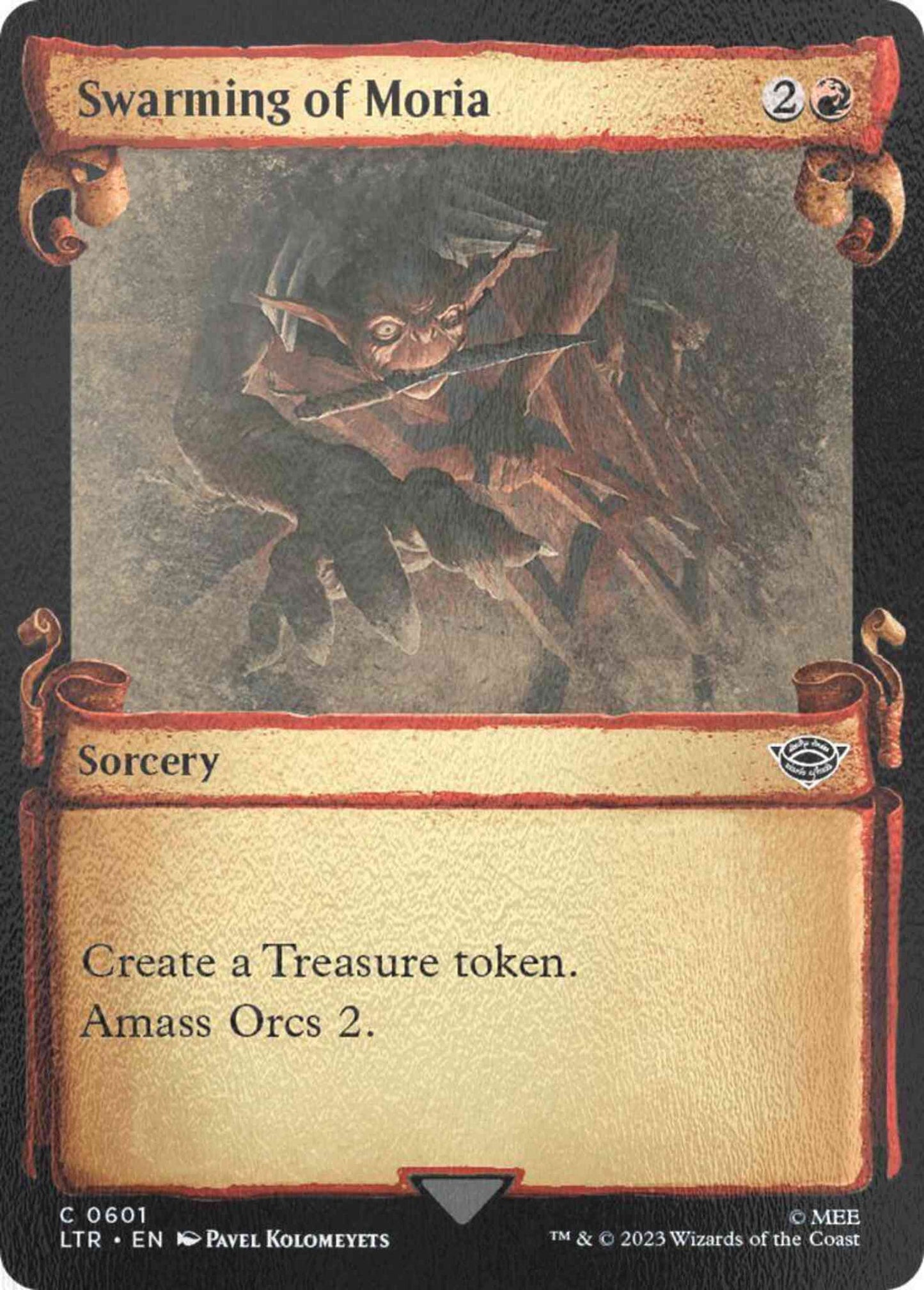 Swarming of Moria [601] [Scrolls Showcase] [The Lord of the Rings: Tales of Middle-earth] [Silver Foil]