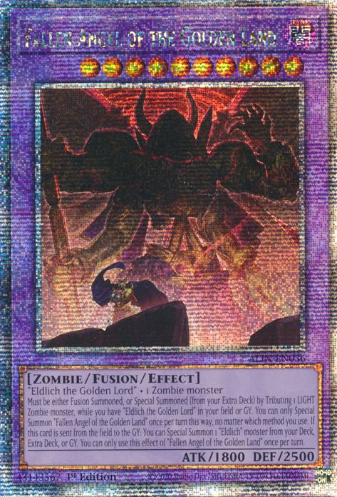 Fallen Angel of the Golden Land - ALIN-EN036 - Quarter Century Secret Rare - 1st Edition