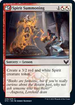 Spirit Summoning [236] [Strixhaven: School of Mages] [Non-Foil]