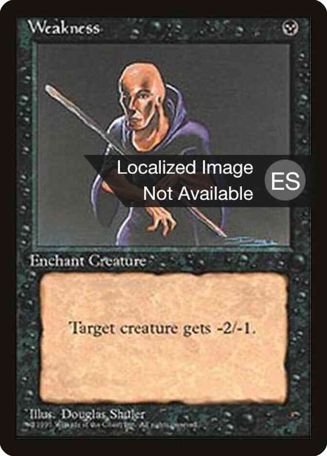 Weakness - Spanish [170] [Fourth Edition Black Border: Spanish] [Non-Foil]