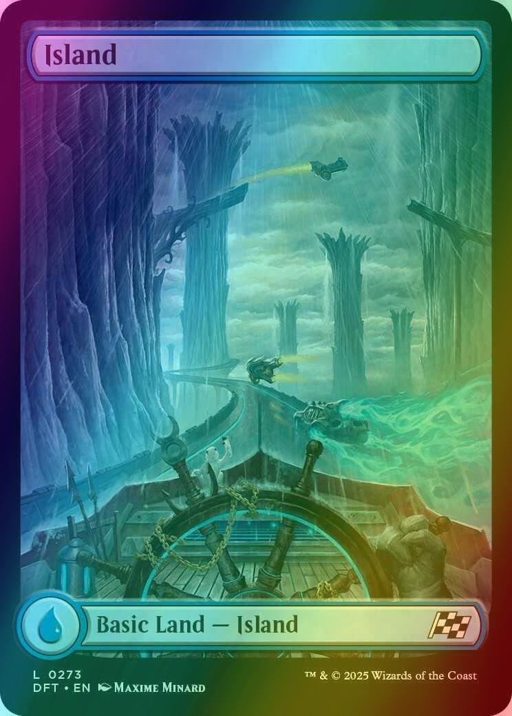 Island [273] [Full Art] [Driver's Seat] [Aetherdrift] [Foil]