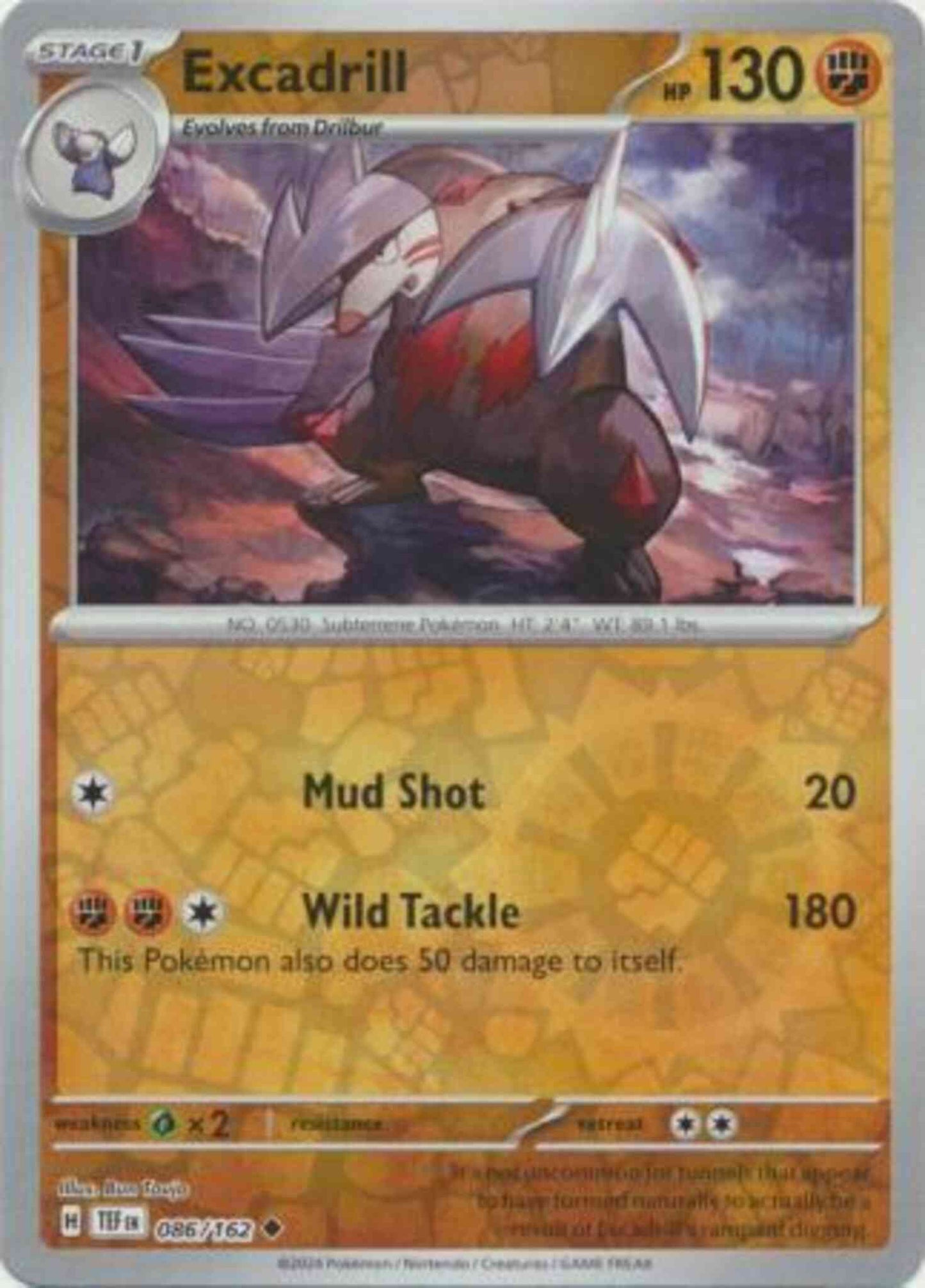 Excadrill - 086/162 - Uncommon [sv05-086] [Reverse Holo]