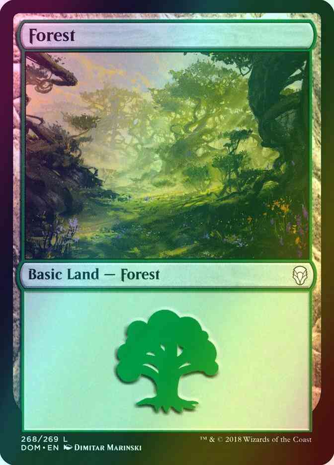 Forest [268] [Dominaria] [Foil]