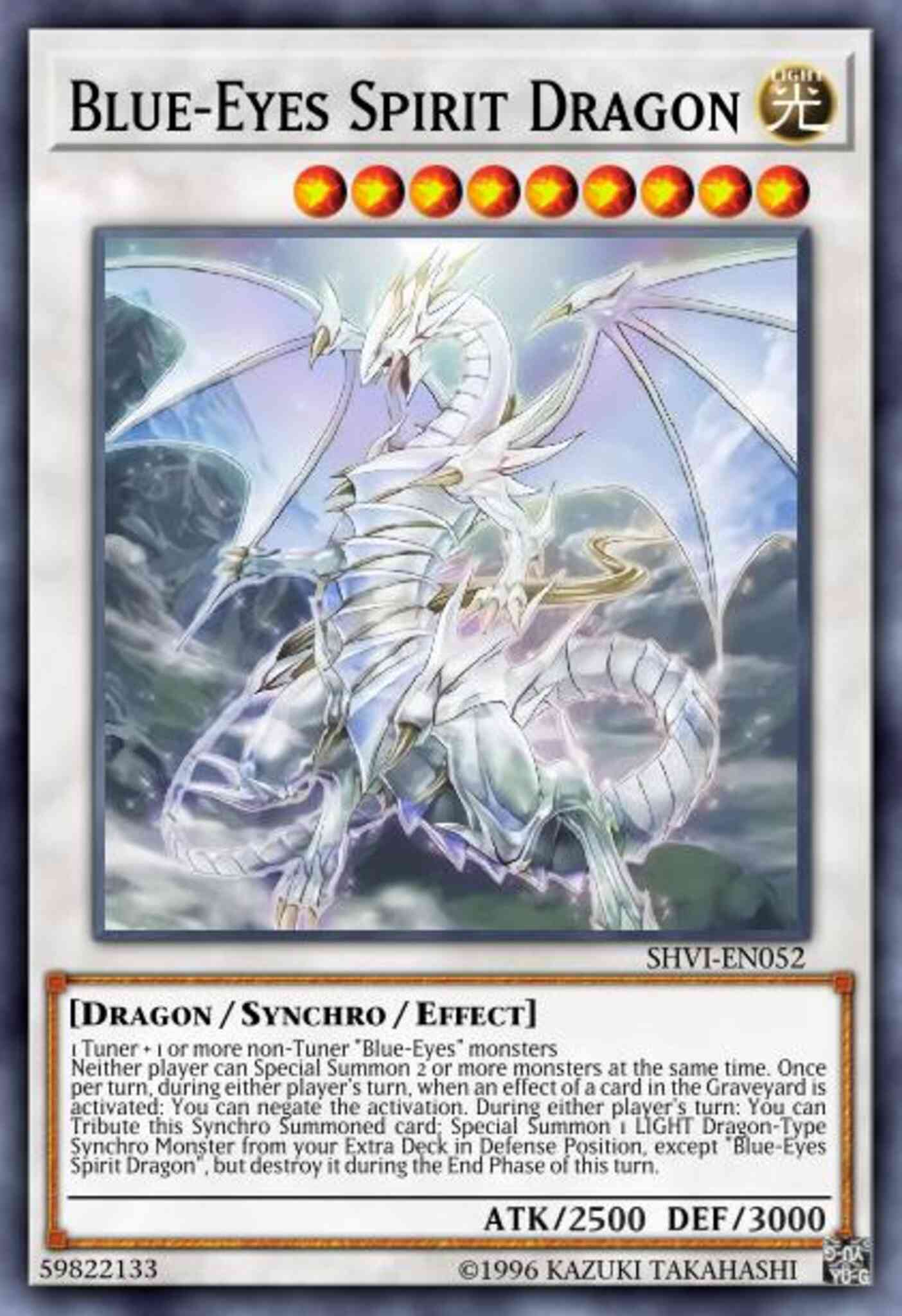 Blue-Eyes Spirit Dragon - SHVI-EN052 - Secret Rare - 1st Edition