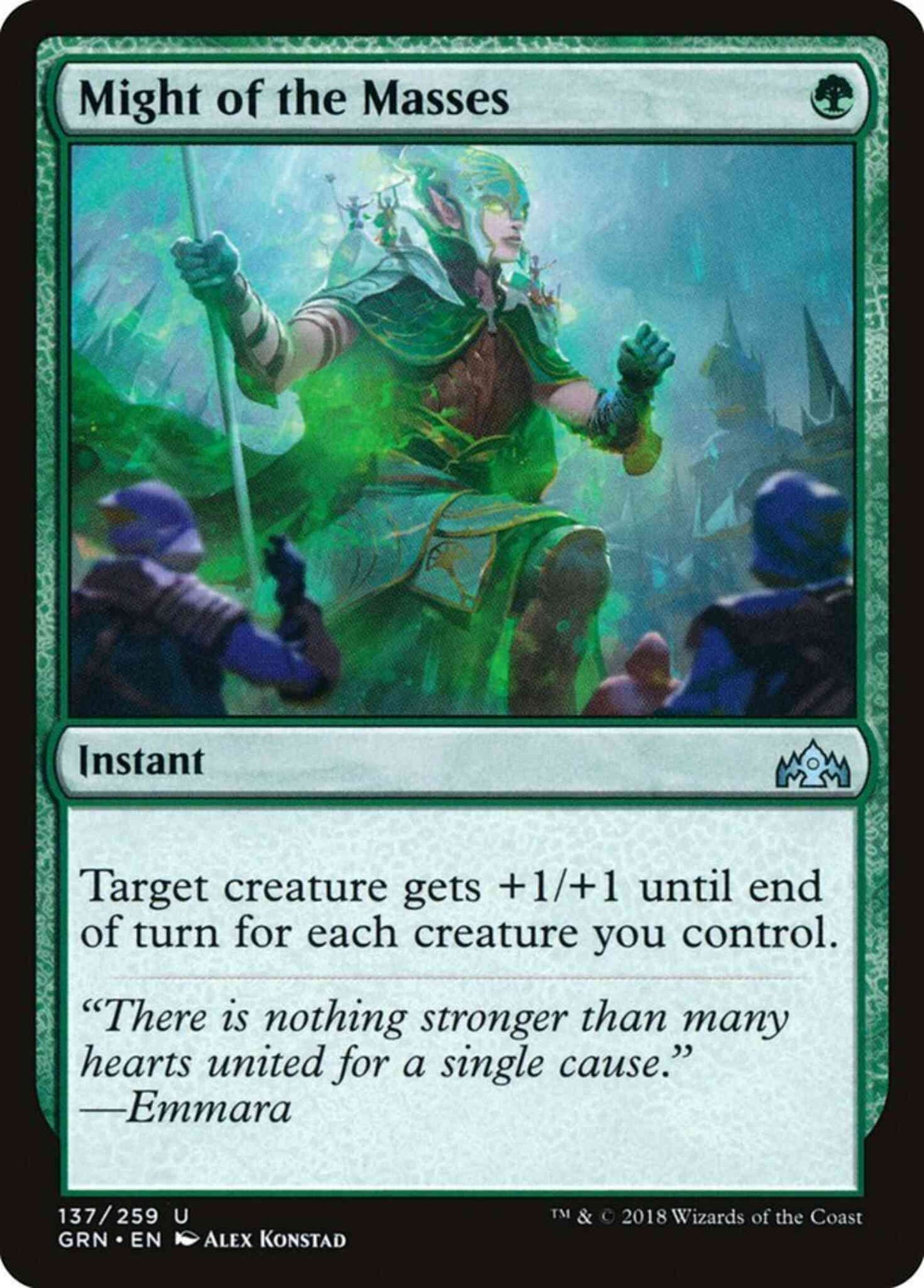 Might of the Masses [137] [Guilds of Ravnica] [Non-Foil]