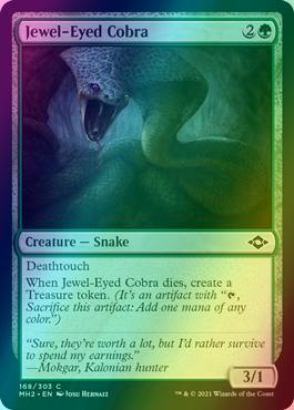 Jewel-Eyed Cobra [168] [Modern Horizons 2] [Foil]