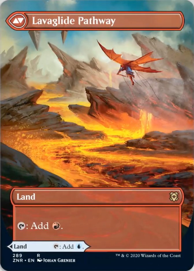 Riverglide Pathway // Lavaglide Pathway [289] [Borderless] [Zendikar Rising] [Non-Foil]