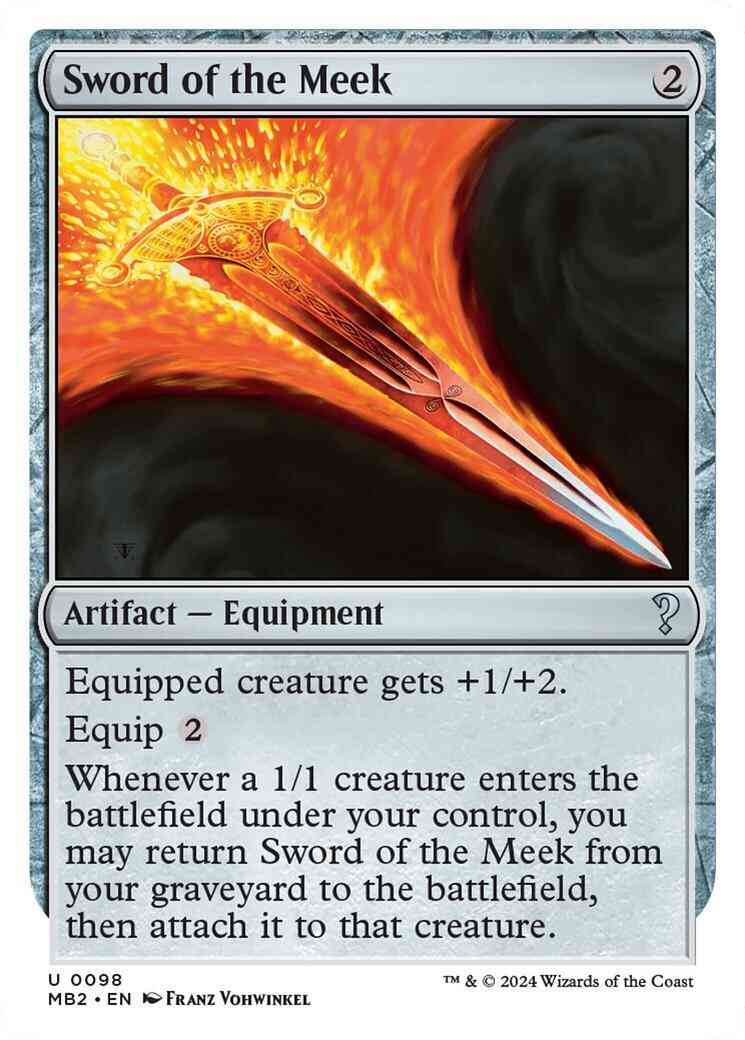 Sword of the Meek [98] [White Border] [Mystery Booster 2] [Non-Foil]