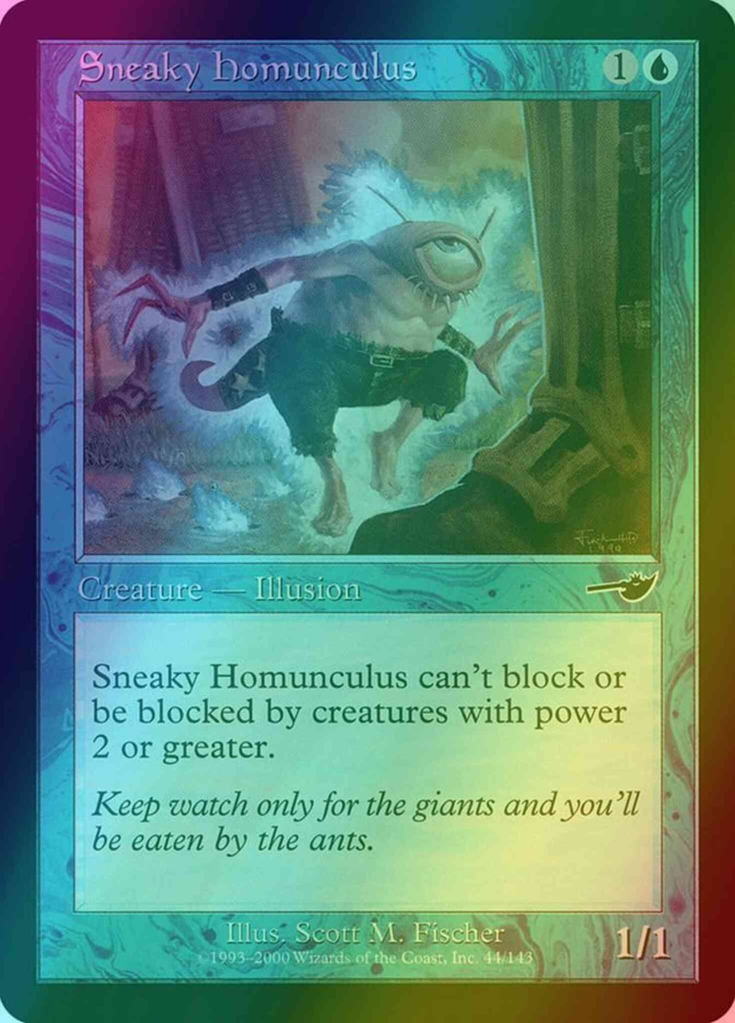 Sneaky Homunculus [44] [Nemesis] [Foil]