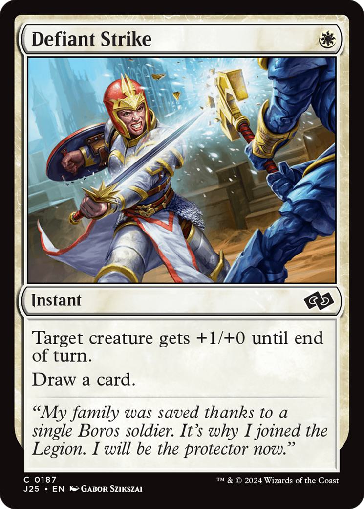 Defiant Strike [187] [Foundations: Jumpstart] [Non-Foil]